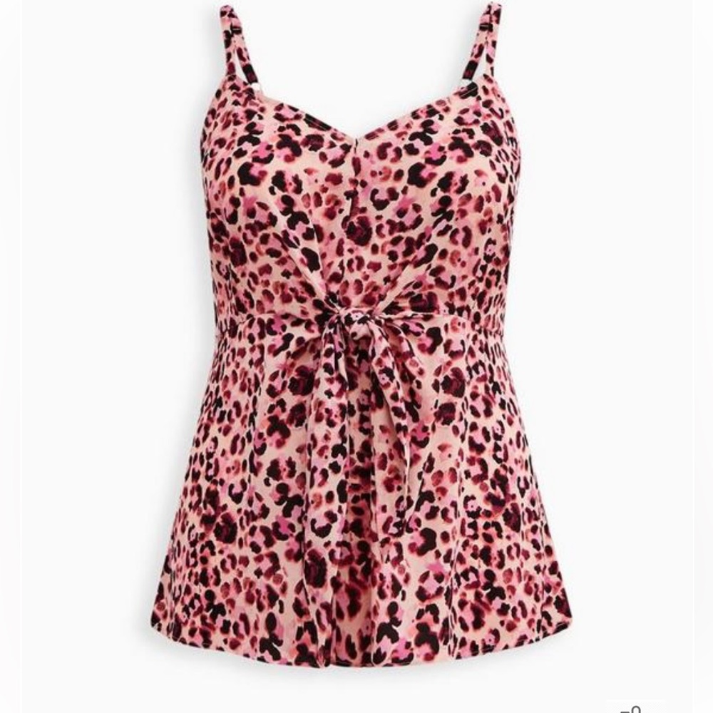 Torrid Peplum Georgette Tie-Front Cami